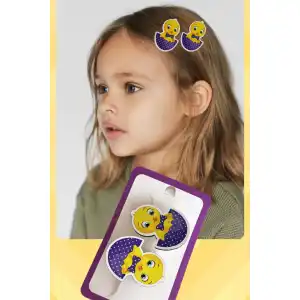 İkili Twety Figürlü Çocuk Pens Toka Set