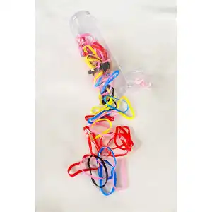 Karışık Renk Perma Paket Lastik Toka