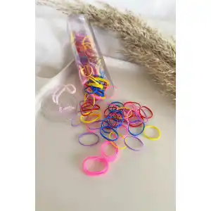 Karışık Renk Perma Paket Lastik Toka