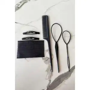 Siyah Renk Saç Aparat Set