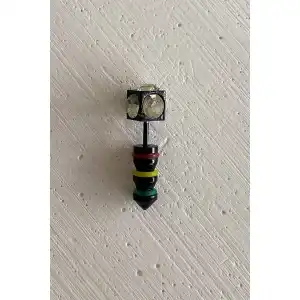 Siyah Renk Taşlı Piercing