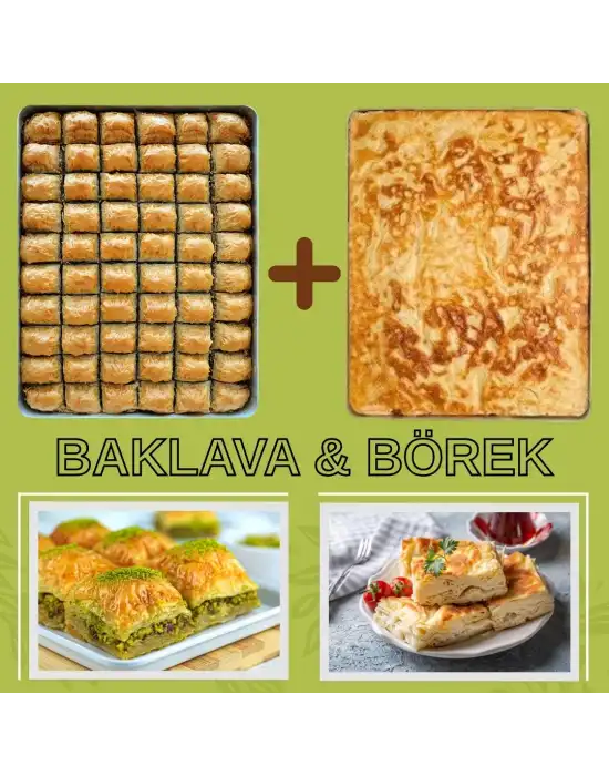 1 Tepsi Su Böreği - 1 Tepsi Cevizli Baklava