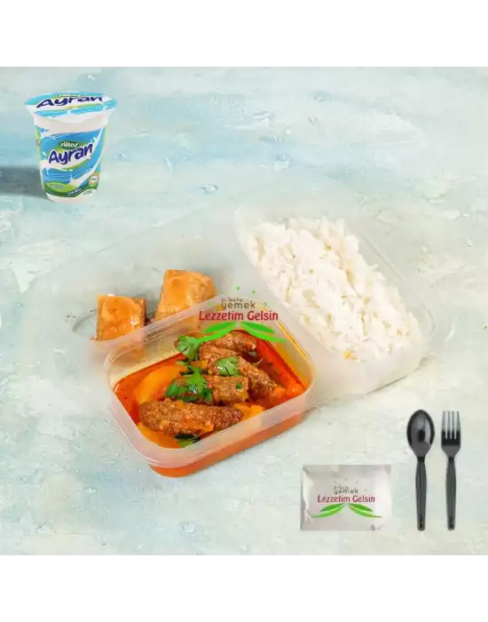 Tereyağlı Pilav + İzmir Köfte + Tatlı + Ayran