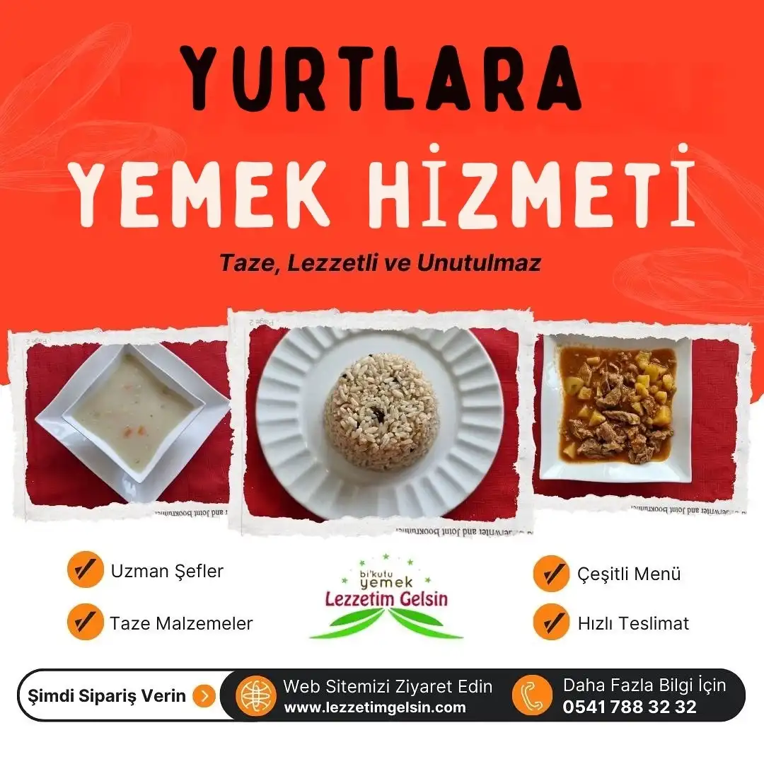 Yurtlara Yemek Hizmeti