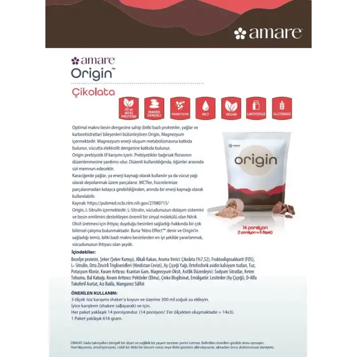 Amare Global Origin Çikolata