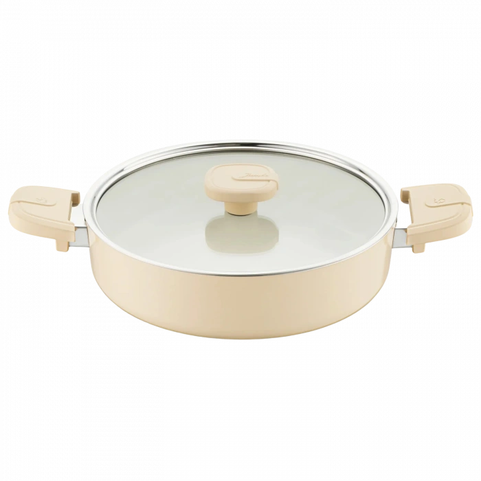 Jumbo Swiss Crystal Dark Cream 7 Parça Tencere Seti