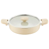 Jumbo Swiss Crystal Dark Cream 7 Parça Tencere Seti