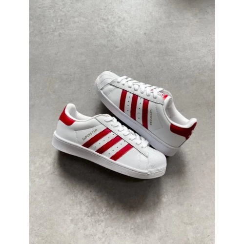 Adidas Superstar White/Red