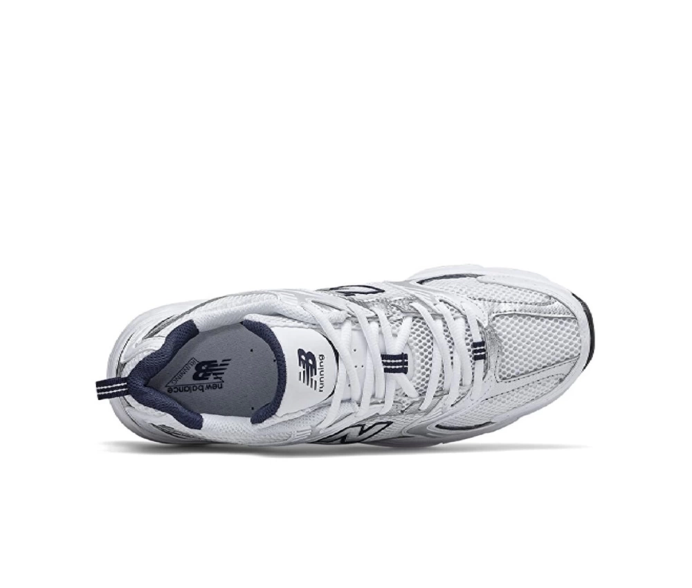 New Balance 530 White Silver Navy