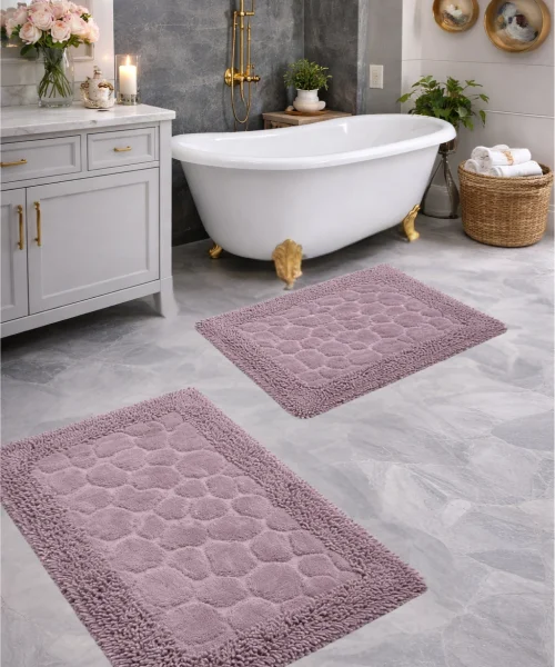 Taş Mürdüm Banyo Paspas Seti