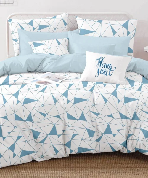 Foster Mavi Çift Kişilik Nevresim Takımı