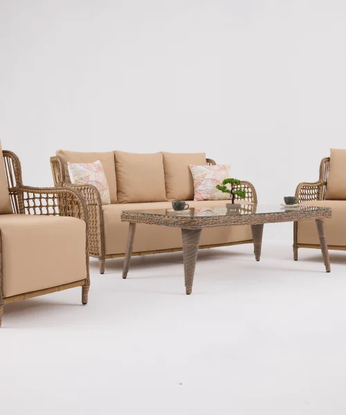 Ensemble de Sièges Courts de Havana en Couleur Usée