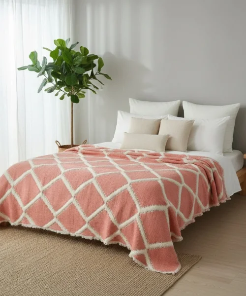 LUNO YATAK ÖRTÜSÜ 240*260 CM KİREMİT