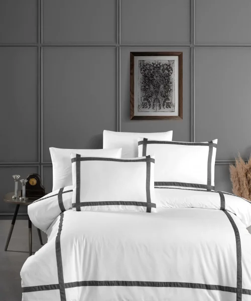 VERO VANNI ARMONIA BEDDING SET DOUBLE ANTHRACITE