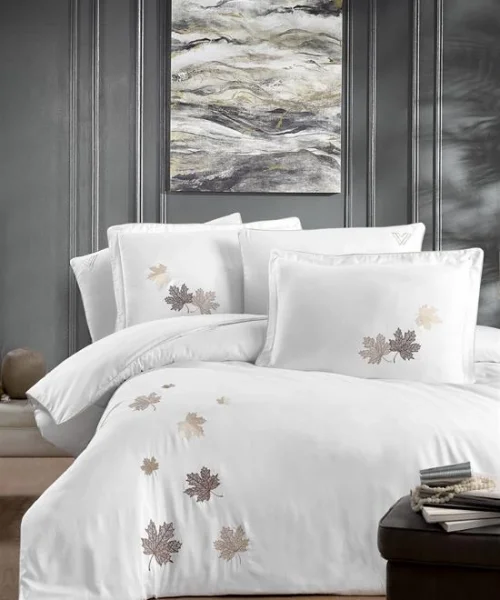 VERO VANNI BRODE SATEN NEVRESİM TAKIMI ÇİFT KİŞİLİK CALISTA