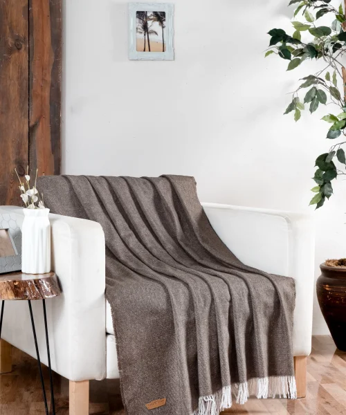 VERO VANNI CACHEMİRE TV BATTANİYESİ 130*170 Kahverengi