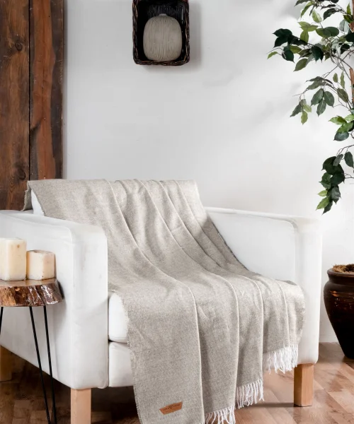 VERO VANNI CACHEMİRE TV BATTANİYESİ 130*170 Krem