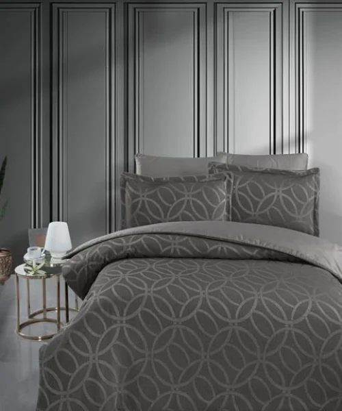 VERO VANNI CHIARO NEVRESİM TAKIMI ÇİFT KİŞİLİK ANTRASIT