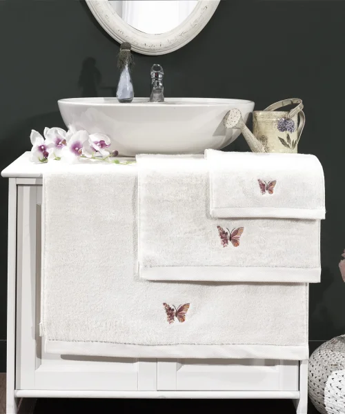 VERO VANNI CUBO NAKIŞLI HAVLU SET FLY