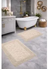 Taş Bej Banyo Paspas Seti