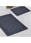 Taş Antrasit Banyo Paspas Seti