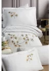 VERO VANNI BRODE SATIN BETTWÄSCHE DOPPELBETT SERENITY