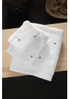 VERO VANNI CUBO NAKIŞLI HAVLU SET 3LÜ / LILA