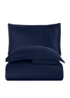 VERO VANNI STRIPE SATEN NEVRESİM TAKIMI ÇİFT KİŞİLİK INDIGO