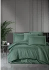 VERO VANNI STRIPE SATEN NEVRESİM TAKIMI ÇİFT KİŞİLİK YESIL