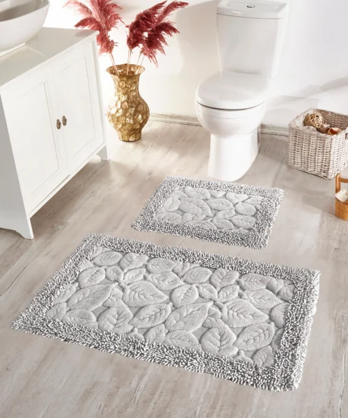 Yaprak Krem Banyo Paspas Seti