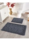 Yaprak Antrasit Banyo Paspas Seti