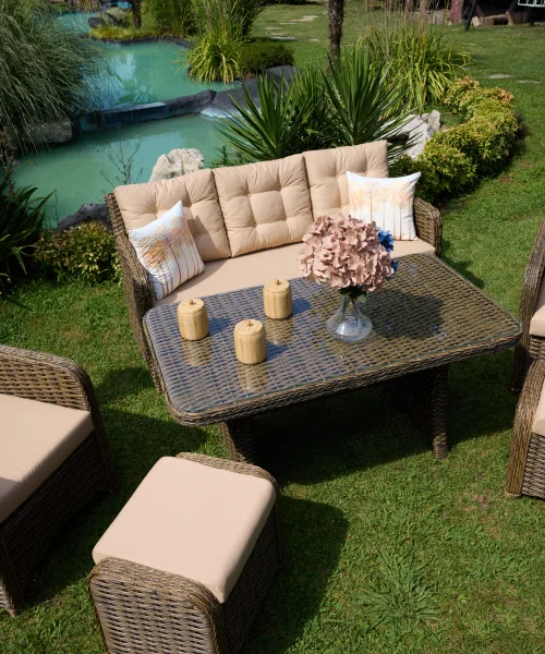 Ensemble de salon Cakarta couleur café