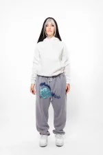 Basic Oversize Unisex Beyaz Hoodie