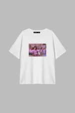 Boys Ugh! Baskılı Relaxed Fit Beyaz Kadın Tshirt