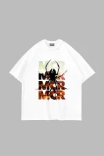My Chemical Romance Baskılı Oversize Unisex Beyaz Tshirt