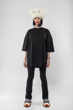 Siyah Basic Oversize Unisex Tshirt