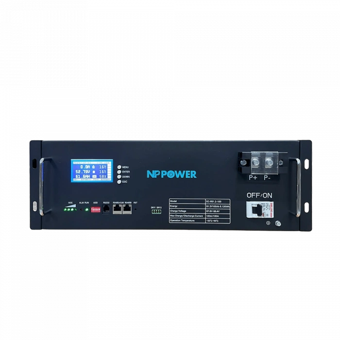 NPP-ITJ-RCK NP Power 51.2V 100Ah Lityum (LiFePO4) Batarya