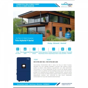 TommaTech Trio Hibrit F Serisi 20kW LV Hibrit İnverter