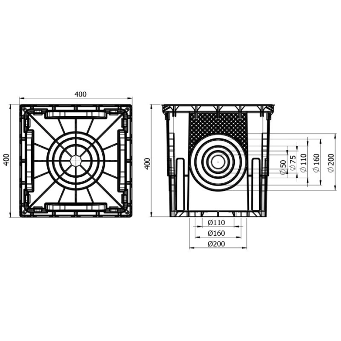 40X40 KIRILMAZ KAPAKLI PLASTİK RÖGAR (MENHOL) KUTUSU)