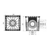 55X55 KIRILMAZ KAPAKLI PLASTİK RÖGAR (MENHOL) KUTUSU)