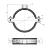 ZIMPEX 1 ½” 45-52 MM AĞIR YÜK SOMUNLU KELEPÇE (25 ADET)