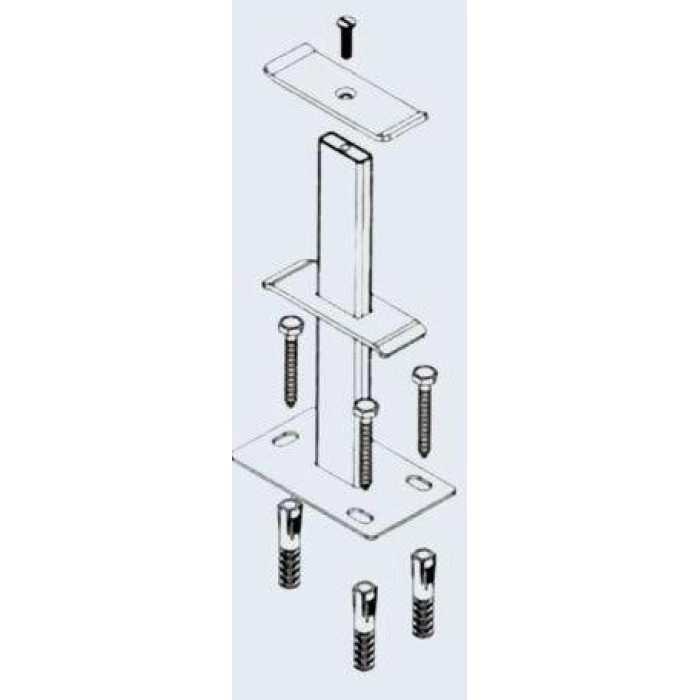 ETERPLAST 20 CM RADYATÖR YERE MONTAJ AYAĞI SABİT BEYAZ (4 ADET)