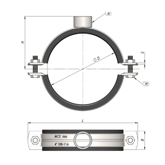 ZIMPEX 2” 59-66 MM AĞIR YÜK SOMUNLU KELEPÇE (20 ADET)