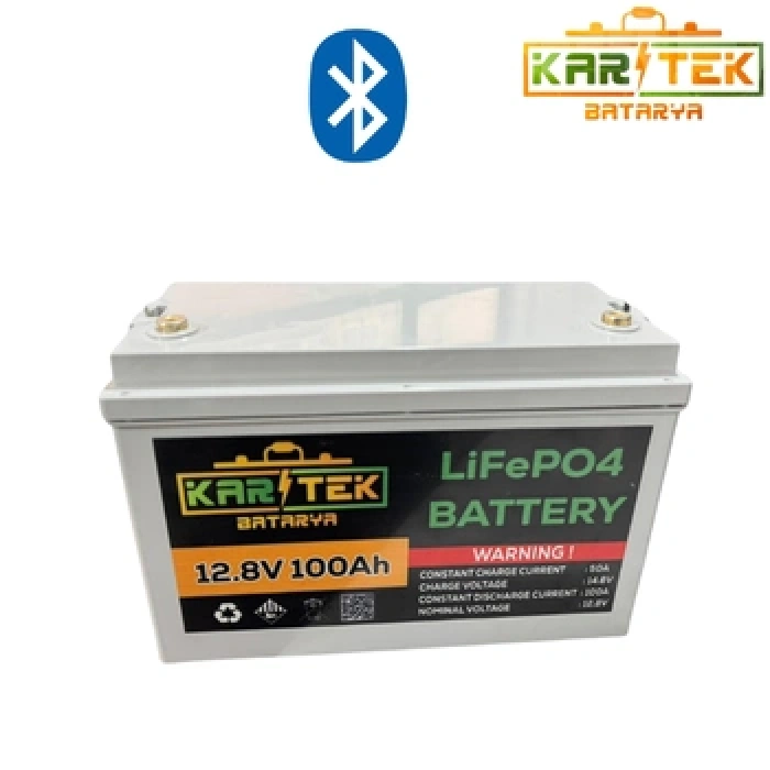 12.8 Volt 100 Ah LiFePO4 Akü Bluetoothlu