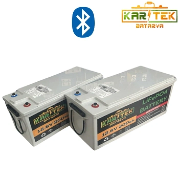 12.8 Volt 200 Ah LiFePO4 Akü Bluetoothlu