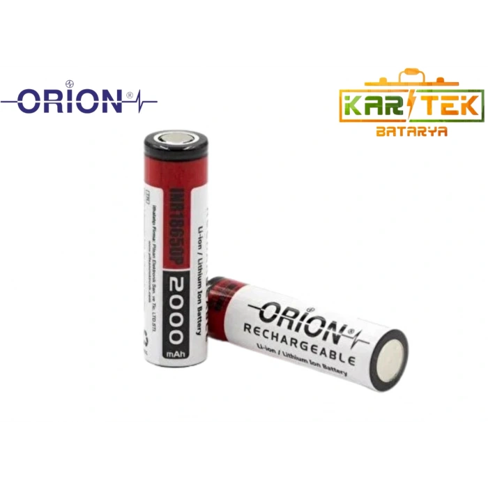 Orion 3.7V 2000mAh 15C 18650 Lityum İyon Pil