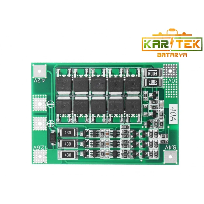 3S 40A Balanslı Lityum İyon BMS