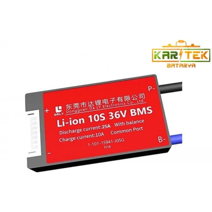 Daly 10S 36V 25A Deşarj / 10A Şarj Balanslı BMS