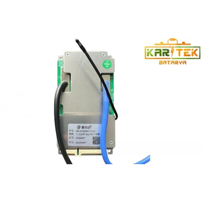 JBD 20S 50A LiFePO4 BMS (Balanslı – Ortak Port)