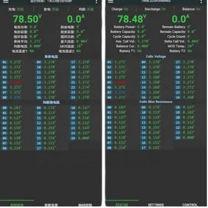 Jikong JK 8S-24S 200A 0.6A Aktif Balanslı Bluetooth’lu Smart BMS